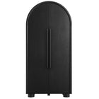 Modway - Bellamy Haute et voûtée Armoire de rangement - Noir-Assemblée requise