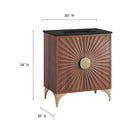 Modway - Daylight 30" Vanette de salle de bain - Noyer noir-Bois massif de manguier