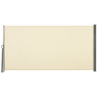 Outsunny - store latéral rétractable 118 po x 63 po avec résistance aux rayons UV et au vent - blanc crème-Stores latéraux flexibles pour une utilisation en extérieur et en intérieur
