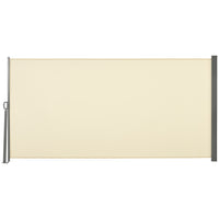Outsunny - store latéral rétractable 118 po x 63 po avec résistance aux rayons UV et au vent - blanc crème-Stores latéraux flexibles pour une utilisation en extérieur et en intérieur
