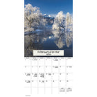 DateWorks - 2026 Calendrier Mural 16 Mois - 12 po x 12 po - Saisons - Bilingue -Scénique