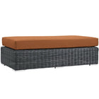 Modway - Summon Terrasse extérieure Ottoman Rectangle Sunbrella in Toile toscane-Tissu Sunbrella durable