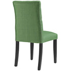 Modway - Duchess Tissu Chaise à manger Ensemble de 2 - Vert-Tissu fin Polyester Rembourrage 