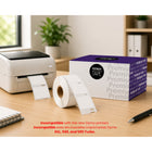 Premium Tape - Dymo Étiquettes carrées 30332 - 1 po x 1 po - Noir sur Blanc - Paquet de 750-Format d’étiquette carrée polyvalente de 1 po x 1 po / 25 mm x 25 mm.
