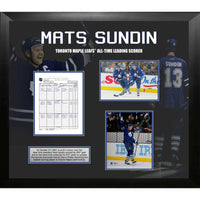 Mats Sundin Toronto Maple Leafs All-Time Leading Scorer Collage - Impression encadree - 35" x 31"-Qualité supérieure - print framed