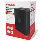 Staples - Déchiqueteur commercial à coupe micro - 20 feuilles-Durée de fonctionnement continu de 30 minutes avec un temps de refroidissement de 50 minutes entre les cycles 