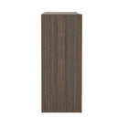 Manhattan Comfort - Console moderne Linda à 3 tiroirs - noyer brun-Parfait pour le rangement, les lampes ou les objets de décoration