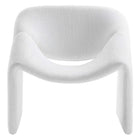 Modway - Vivi Chenille Rembourré Chaise d’accent - Frost-Capacité de poids : 331 lb