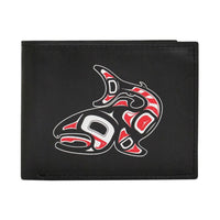 Oscardo - Portefeuille à deux volets Salmon de Jamie Sterritt-Designs d’art autochtone authentiques - Présente des designs d’art autochtone authentiques créés par des artistes des Premières Nations, inuits et métis de partout au Canada