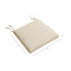 Modway - Jax Tissu Coussin de siège pour chaise à manger in Rayures d’avoine-Revêtement de tissu texturé
