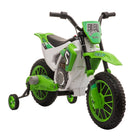 Aosom - moto tout-terrain électrique pour enfants 12v, moto ride-on à batterie - vert-Batterie rechargeable 12V offrant jusqu'à 45 minutes de jeu sur la moto électrique 