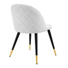 Modway - Cordial Chaises de salle à manger Ensemble de 2 - Blanc-7
