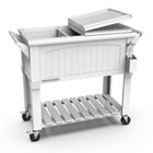 Permasteel - Glacière de patio style mobilier 80 pintes avec séparateur - blanche-Étagère inférieure pour un rangement supplémentaire