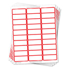 Geographics - Étiquettes D'adresseà bordure rouge - 90 Pqt-. Ces étiquettes d'adresse des Fêtes feront une très belle impression sur le destinataire cette saison de Noël!