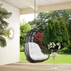 Modway - Whisk Terrasse extérieure Chaise à balançoire sans support - Blanc-Coussin en polyester lavable