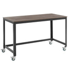 Modway - Vivify Bureau informatique Bureau - Noyer gris-Bureau d’écriture industriel moderne