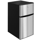 HOMCOM - Mini-réfrigérateur 3,2 pi³ avec congélateur et portes réversibles - argenté-Combine réfrigérateur et congélateur avec une capacité de 3,2 pi³ pour divers types de stockage alimentaire 