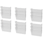 Storex - Classeurs muraux incassables Lettre - Clair - Paquet de 3-Taille lettre
