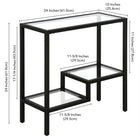 Hudson&Canal - Table d'appoint rectangulaire Lovett de 61 cm de largeur, , bronze noirci-9