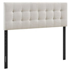 Modway - Emily Tissu tapis Tête de lit King Size, Lin-Tissu de type lin haut de gamme