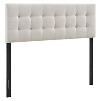 Modway - Emily Tissu tapis Tête de lit King Size, Lin-Tissu de type lin haut de gamme