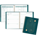 Mead - Agenda hebdomadaire/mensuel 2027 - 11 1/4 po H x 9 po l - motif géométrique linéaire - grand - bilingue-Reliure à double spirale