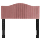 Modway - Brielle Chenal Touffé Performance Velvet Tête de lit King/King de Californie, Rose poussiéreuse-Assemblée requise