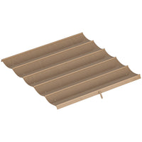 Outsunny - Toile de remplacement rétractable pour pergola 8,2 pi L x 8,4 pi l pour cadre 10 pi L x 10 pi l (couvre uniquement le dessus), beige-Convient UNIQUEMENT à la pergola Outsunny 9,8 po x 9,8 po (3 x 3 m) (SKU : 84C-054BK, 84C-054BN)
