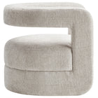 Modway - Jaylin Rembourré Chenille Chaise d’accent - Gris colombe-Soutien de ressort sinueux