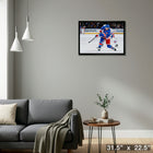 Will Cuylle New York Rangers - Toile encadree - 31" x 22"-Prêt à accrocher - livré entièrement assemblé