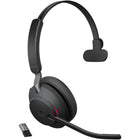 Jabra - Casque supra-auriculaire sans fil Evolve2 65 Mono - Teams-Connectez deux appareils compatibles Bluetooth en même temps, incluant l’appareil mobile et l’ordinateur.