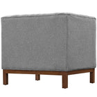 Modway - Panache Tissu rembourré Fauteuil - Gris d’attente-Tissu finement rembourré