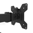 Kanto - Support de bureau pour moniteur double - Clips de gestion des câbles - Noir-Hauteur réglable entre 5,1 po (13 cm) et 16,7 po (42,5 cm)