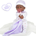 JC Toys - La Baby poupée douce de 11 po - Violet avec couverture - Afro-américaine-6