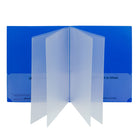 C-Line - Classeur Connector - Dossiers multi-poches - Bleu - Paquet de 15-Les pochettes de dossier standard portent les désignations « Maison po et « École po, en anglais et en espagnol
