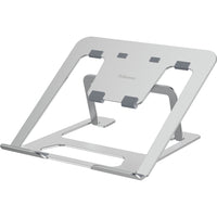Fellowes - Support pour ordinateur portable Alumia - Argent-Conception légère, se replie à plat pour un rangement facile ou un transport aisé, parfait pour le travail hybride