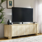 Modway - Overture Ovale 63 po Faux travertin Meuble TV, Travertin-Panneau de particules et MDF