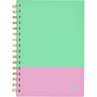 Mead - Agenda scolaire hebdomadaire/mensuel 2026-2027 - 8 ½ po x 6 po - Deux tons melon d’eau - bilingue-15 mois : juillet 2026 à septembre 2027 + 3 pages mensuelles de octobre, novembre et décembre
