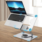 ShoppingAll - Support D’Ordinateur Portable Avec Base Rotative À 360° Pour Ordinateurs Et Tablettes Jusqu’à 17,3 Pouces – SA-LS8R-SILVER (Paquet De 5)-Compatibilité Étendue – Convient aux ordinateurs portables et tablettes de 11” à 17,3”.