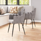 Zuo - Noosa Chaise de salle à manger - Gris - Ensemble de 2-Supporte jusqu'à 330 lb