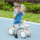 Qaba - Vélo d'équilibre pour bébé avec siège réglable - vert-Siège réglable adapté aux enfants de 12 à 36 mois 