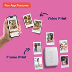 Fujifilm - Imprimante pour téléphone intelligent Instax Mini Link 3 - Blanc argile-Ajout de messages, de filtres et d'autocollants aux images sur ton téléphone intelligent avant l'impression