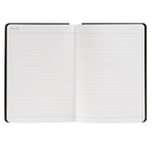 Gry Mattr - Cahier de notes contrastant avec stylo - Noir-Dos contrasté avec boucle pour stylo intégrée