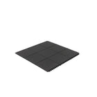 Edgewood - Tapis à Emboîtement Léger Value Flex Anti-Fatigue Surface Fermée - 3 pi l x 3 pi L x 9/16 po P - Noir - Paquet de 25-Parfait pour les postes de travail, les entrepôts, les établis, les machines