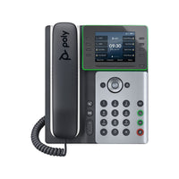 HP - Téléphone IP à montage mural avec/sans fil WiFi/Bluetooth Poly Edge E350-Écran LCD IPS couleur 3,5" 320 x 240