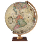 Replogle - Globe terrestre antique de bureau illuminé Carlyle 12 po - Français-Globe océanique antique illuminé