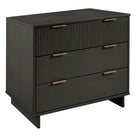 Manhattan Comfort - Granville commode moderne haute étroite et standard - gris foncé - ensemble de 2-17,72 po L x 37,80 po l x 48,98 po H