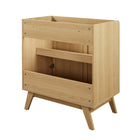 Modway - Soma 30" Armoire de toilette de salle de bain (lavabo non inclus) - Chêne-Finition du grain du bois