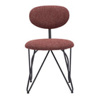 Zuo - Novi Chaise de salle à manger - Brun marron - Ensemble de 2-Tissu confortable et durable