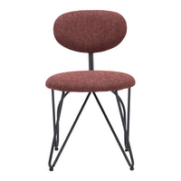 Zuo - Novi Chaise de salle à manger - Brun marron - Ensemble de 2-Tissu confortable et durable